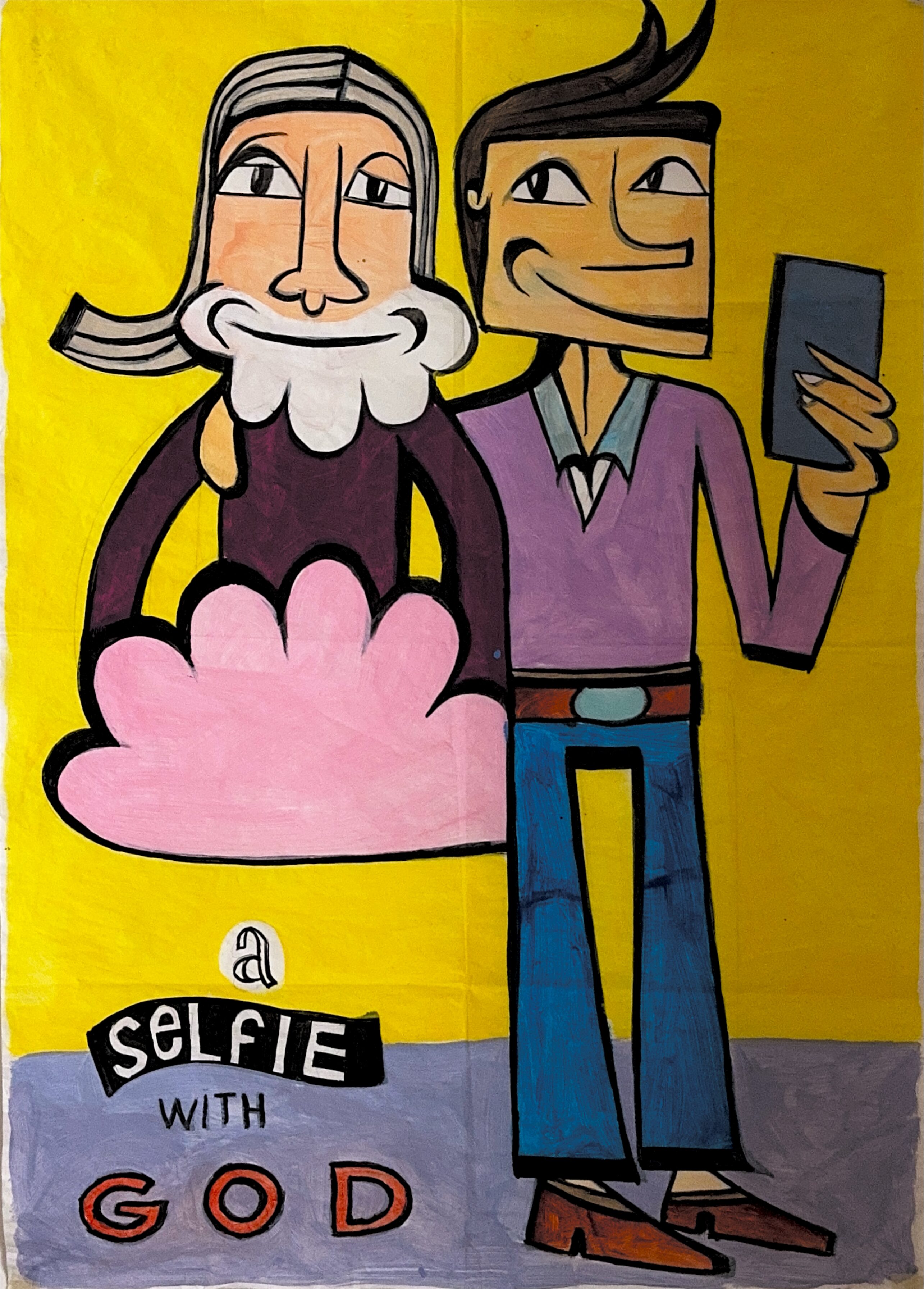 a selfie with god
